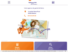 Tablet Screenshot of menton-monaco.kangouroukids.fr