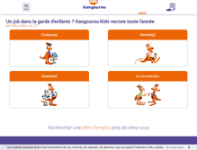 Tablet Screenshot of emploi.kangouroukids.fr